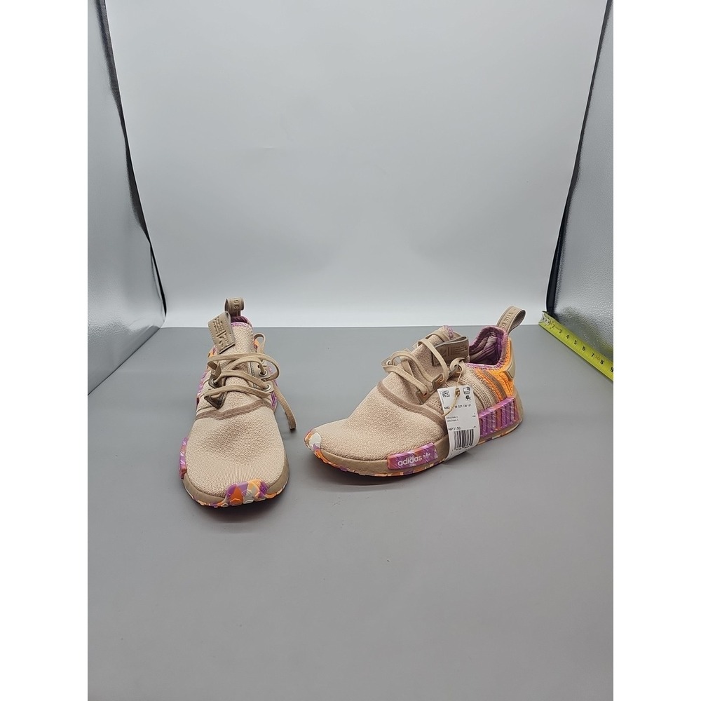 Adidas‎ Women's NMD R1 Originals Beige Purple Orange Shoe Sneaker Size 7.5 New